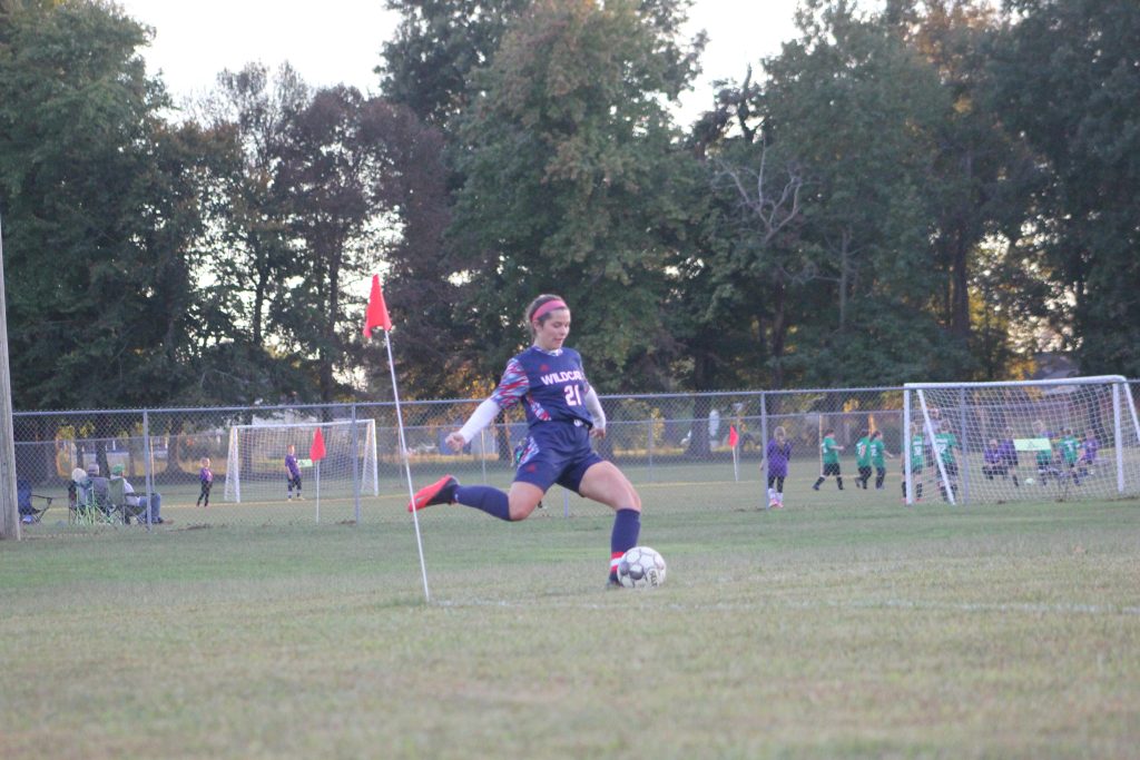 2022 Ladycat Soccer Senior Claire Burklow During Home Game (ECHS)